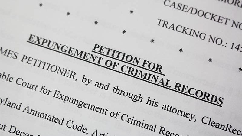 Petition to expunge a criminal record