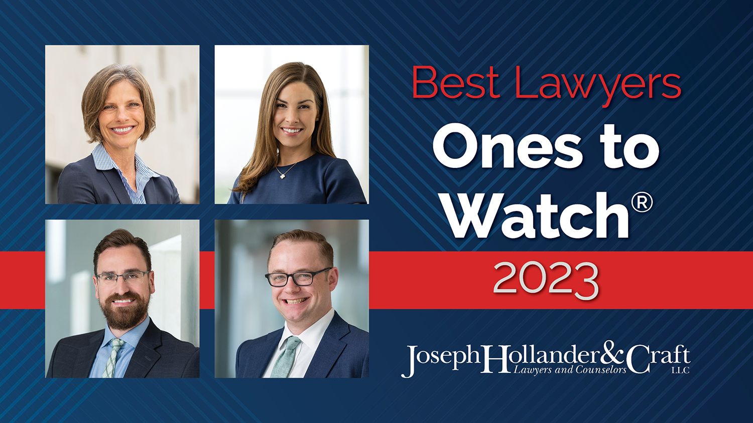 
                    Best Lawyers Ones to Watch 2023: Lindsey Erickson, Carrie Parker, Drew Goodwin, and Keith Edwards