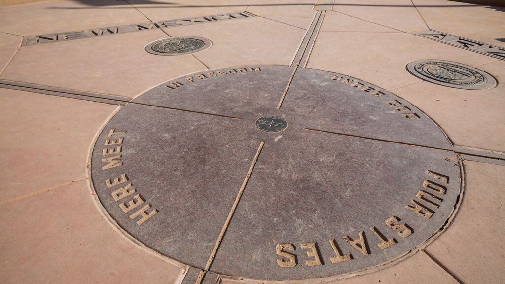 Four Corners Monument up close