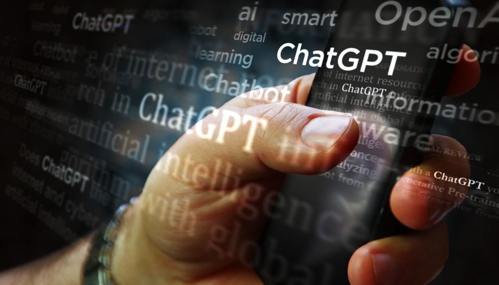 ChatGPT logo with a chatbot interface, representing automated customer service solutions.